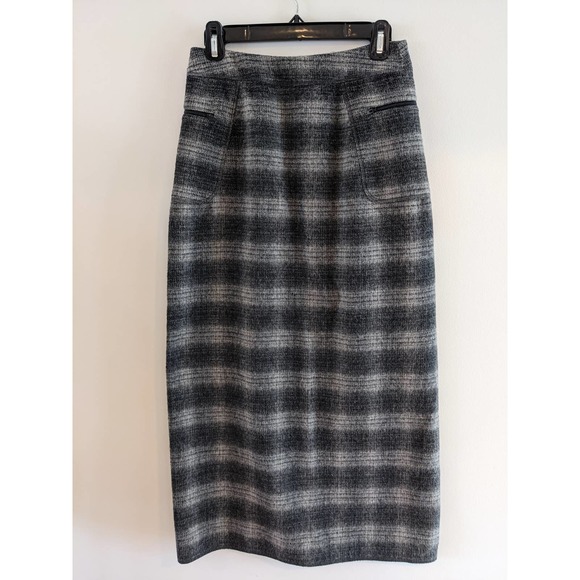 The Limited Dresses & Skirts - The Limited Plaid Wool Blend Maxi Skirt Size 2